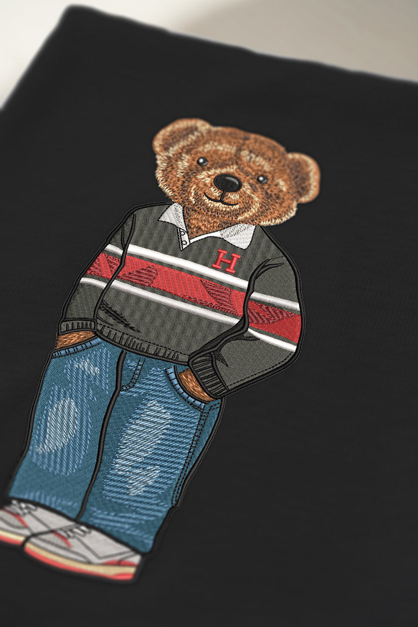 Harvard Rugby Sweater Embroidered Crewneck