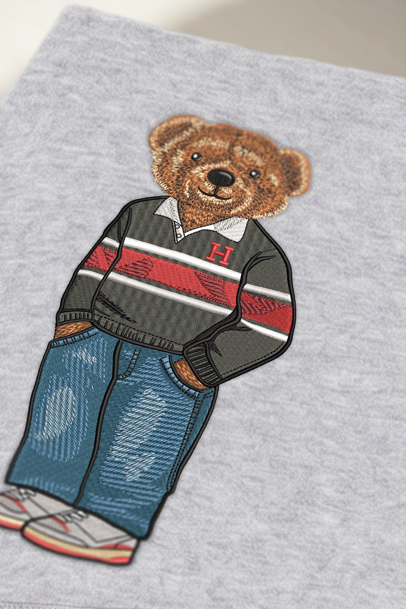 Harvard Rugby Sweater Embroidered Hoodie
