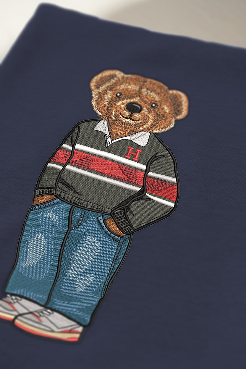 Harvard Rugby Sweater Embroidered Tee