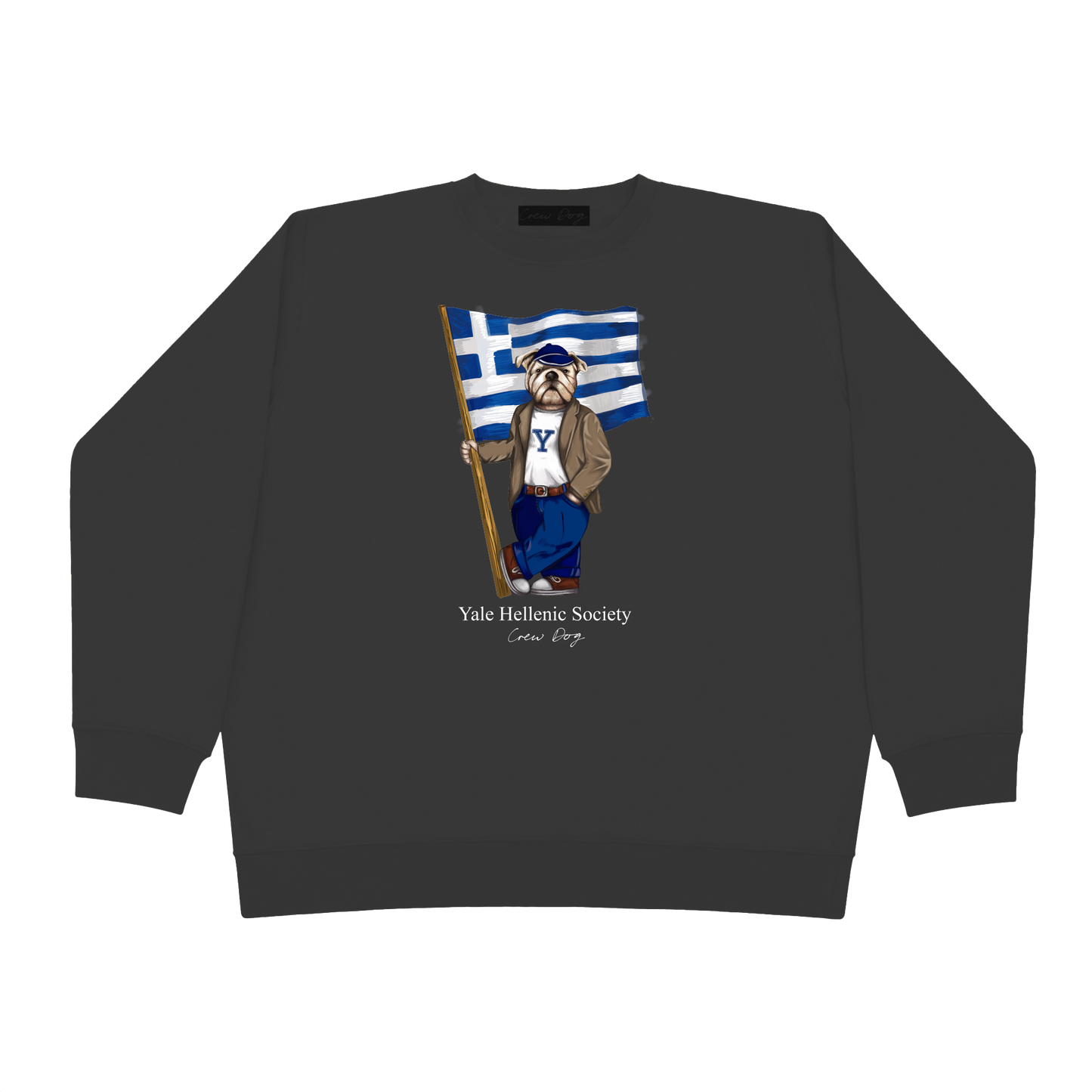 Yale Hellenic Society Screen-printed Crewneck