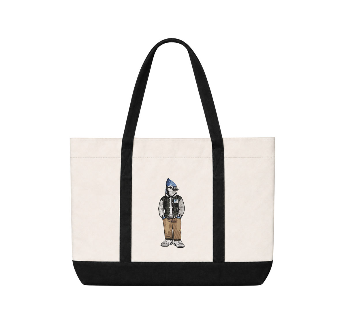 Hopkins Varsity Jacket Embroidered Tote Bag