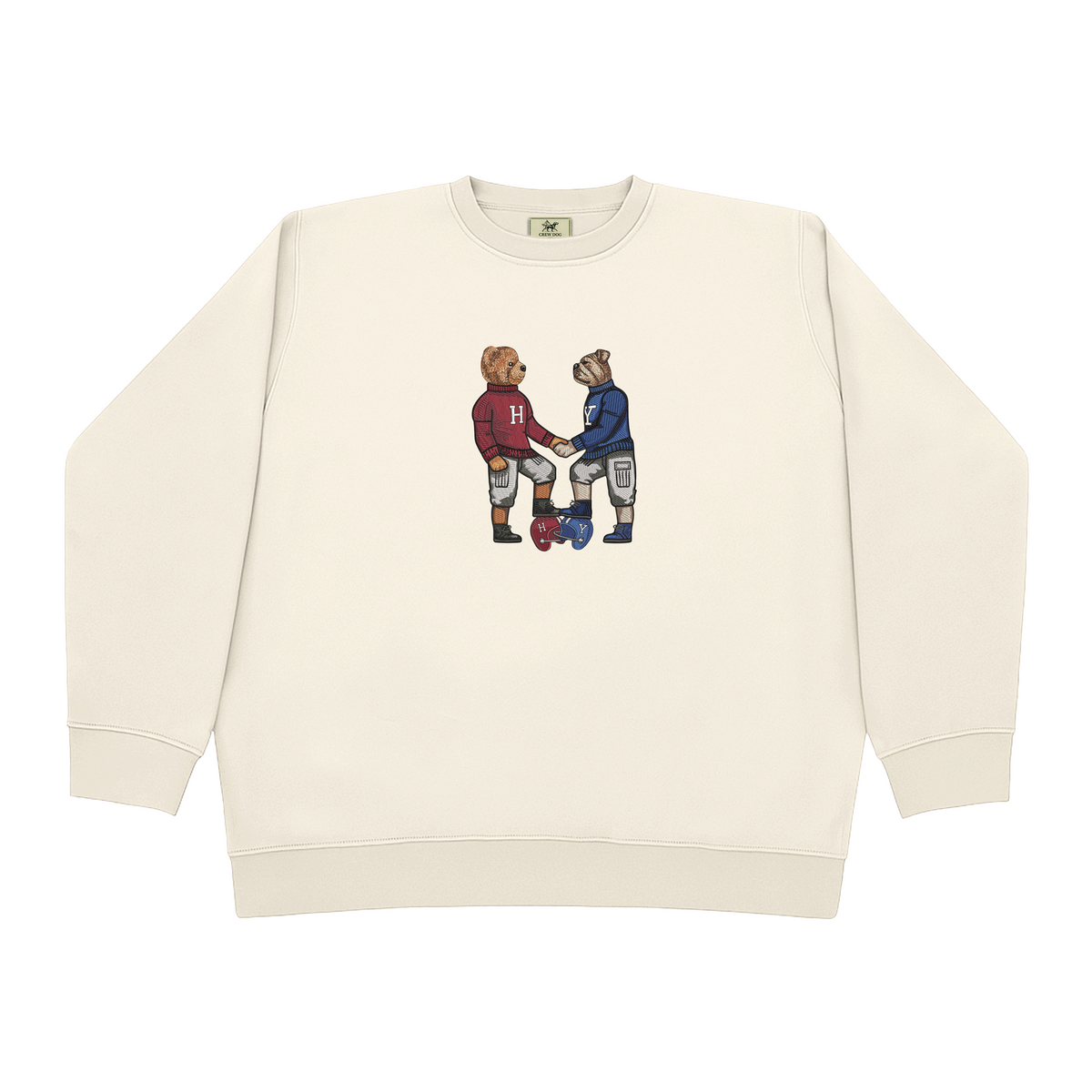 The Game Shaking Hands Embroidered Crewneck
