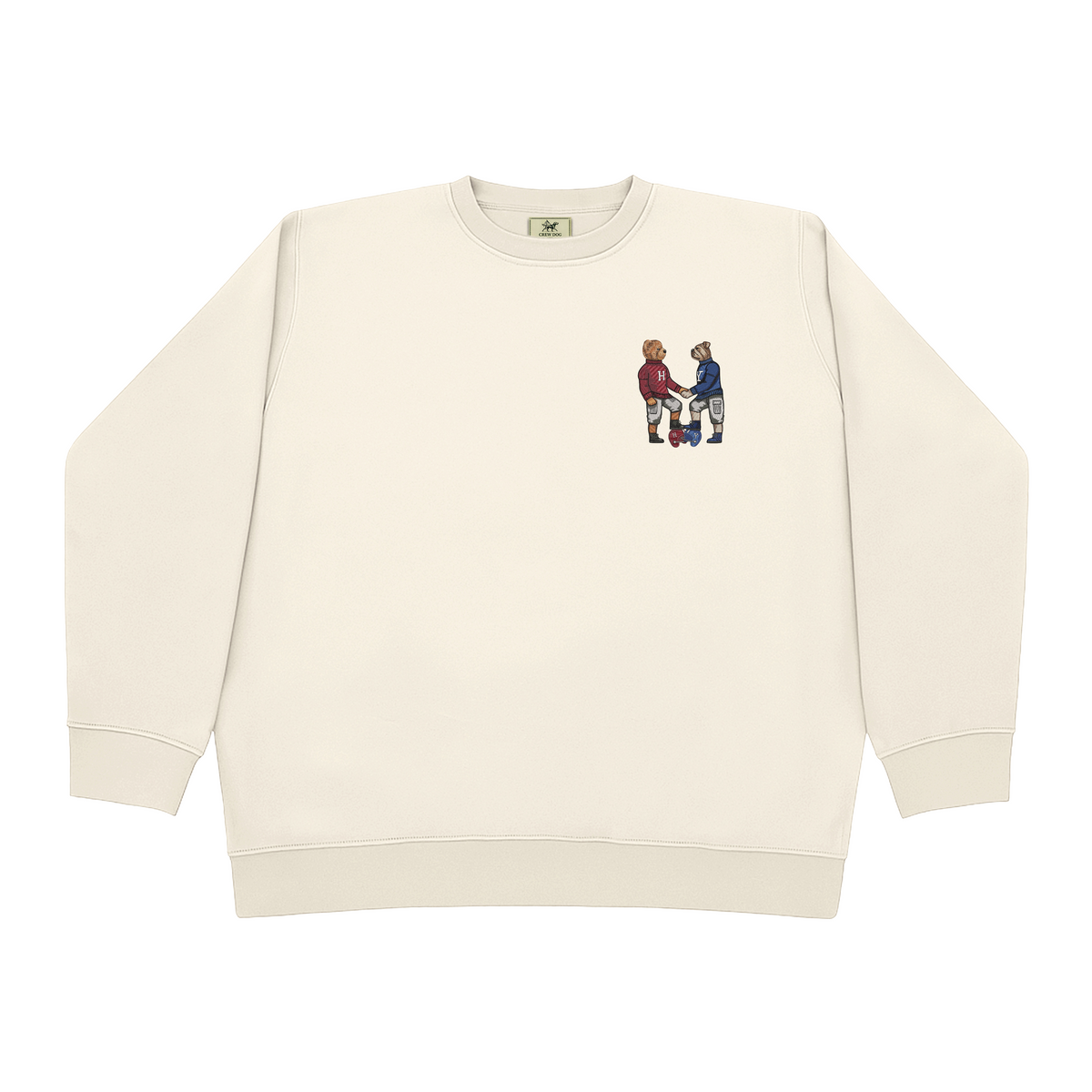 The Game Shaking Hands Embroidered Crewneck