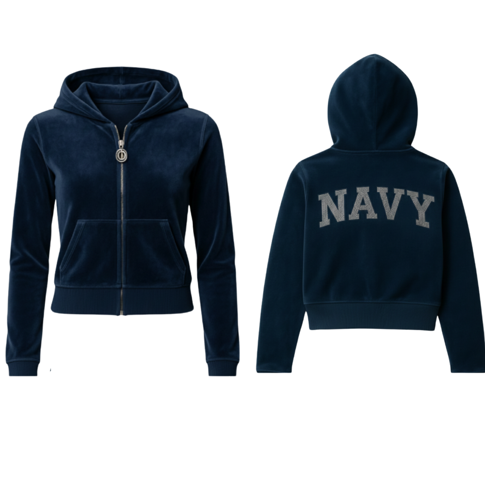 Navy Velour Set (Pre Order)