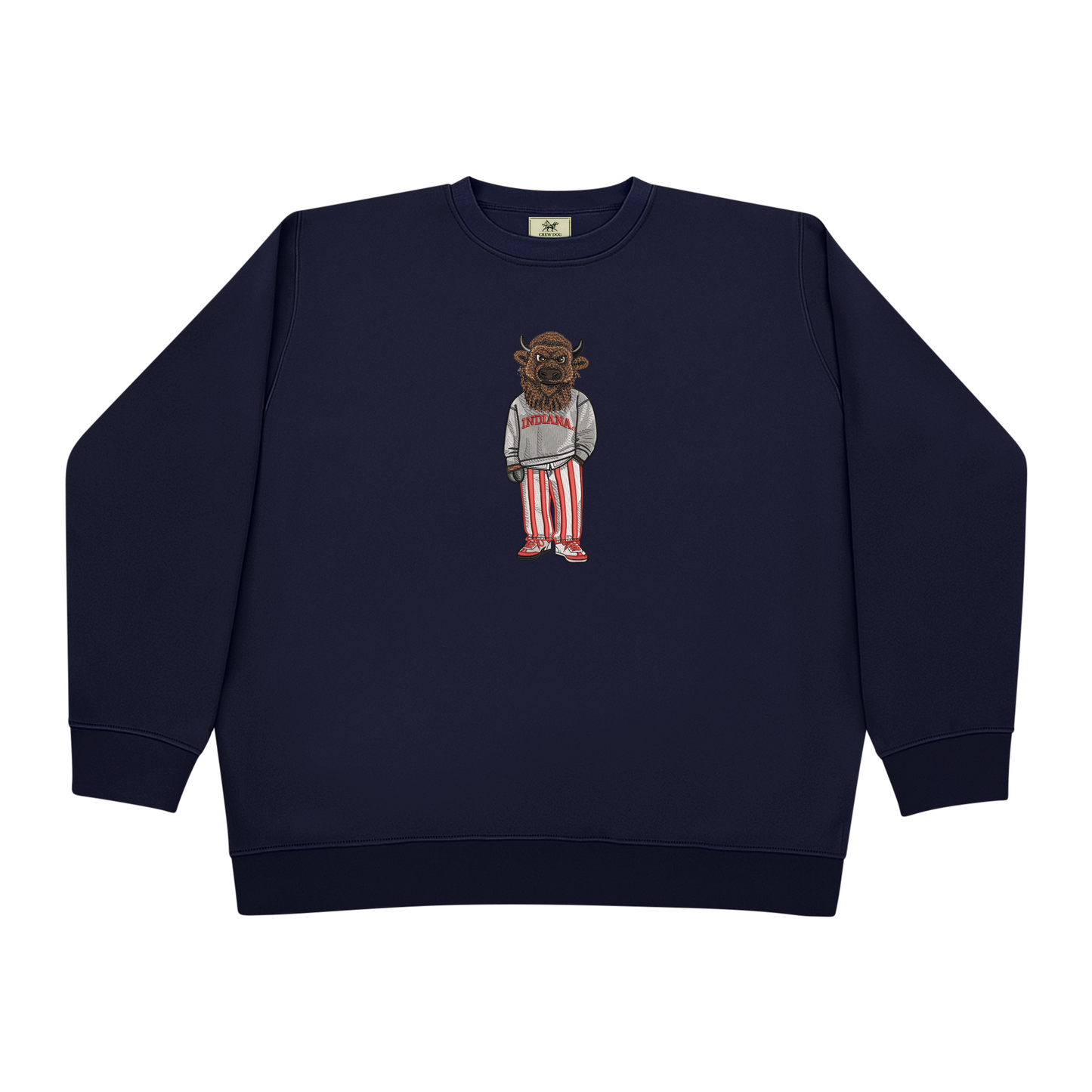 Indiana University Embroidered Crewneck