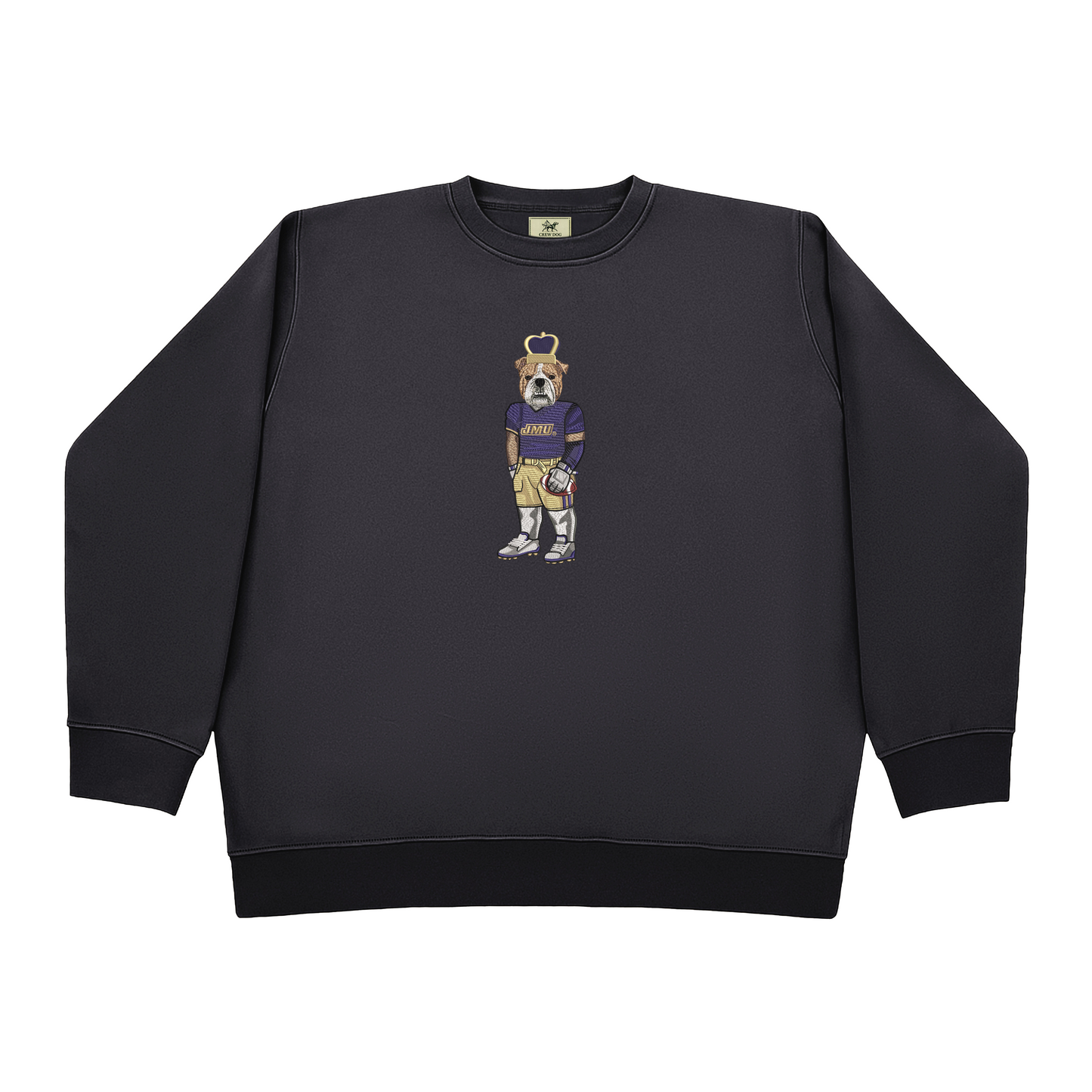 JMU Football Embroidered Crewneck