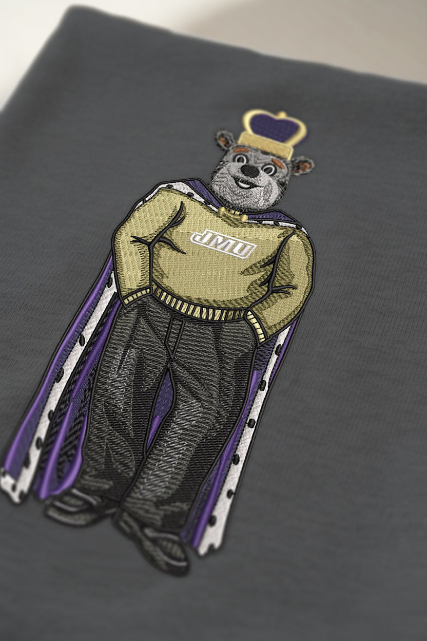 JMU Duke Dog Embroidered Crewneck