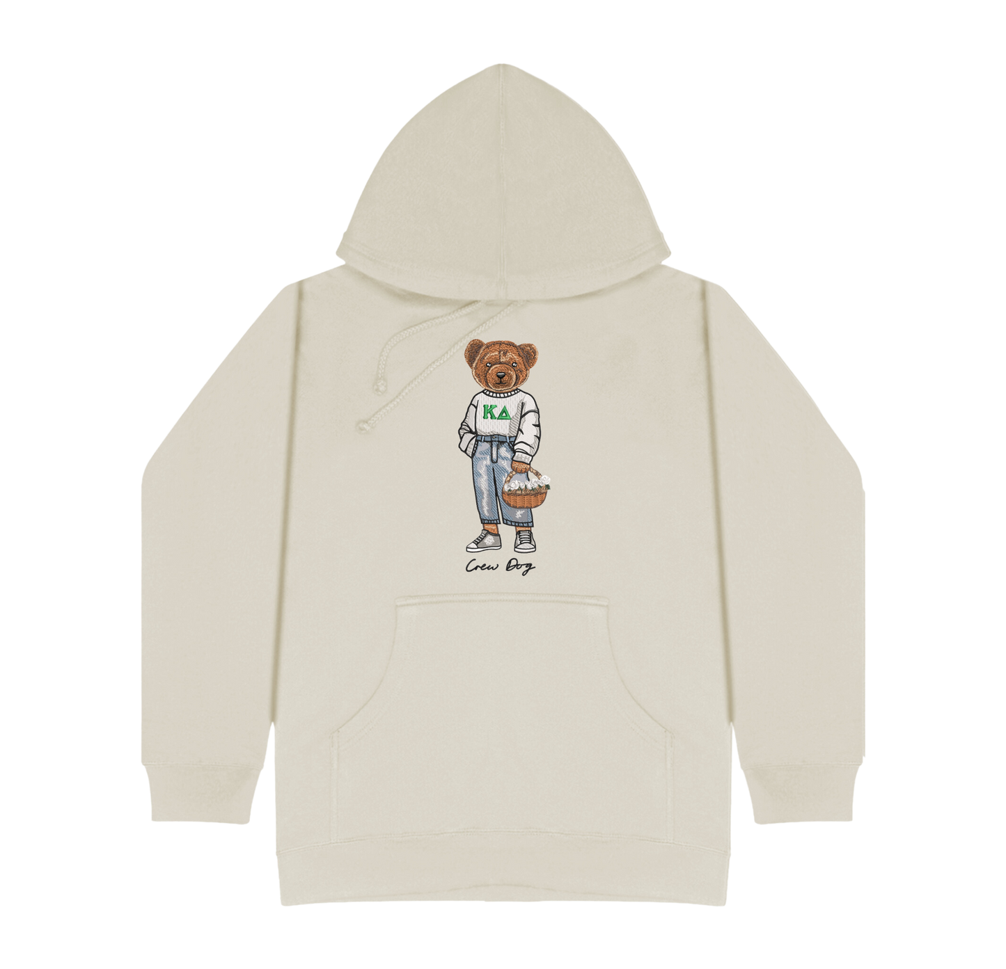 ΚΔ Flowers Embroidered Hoodie