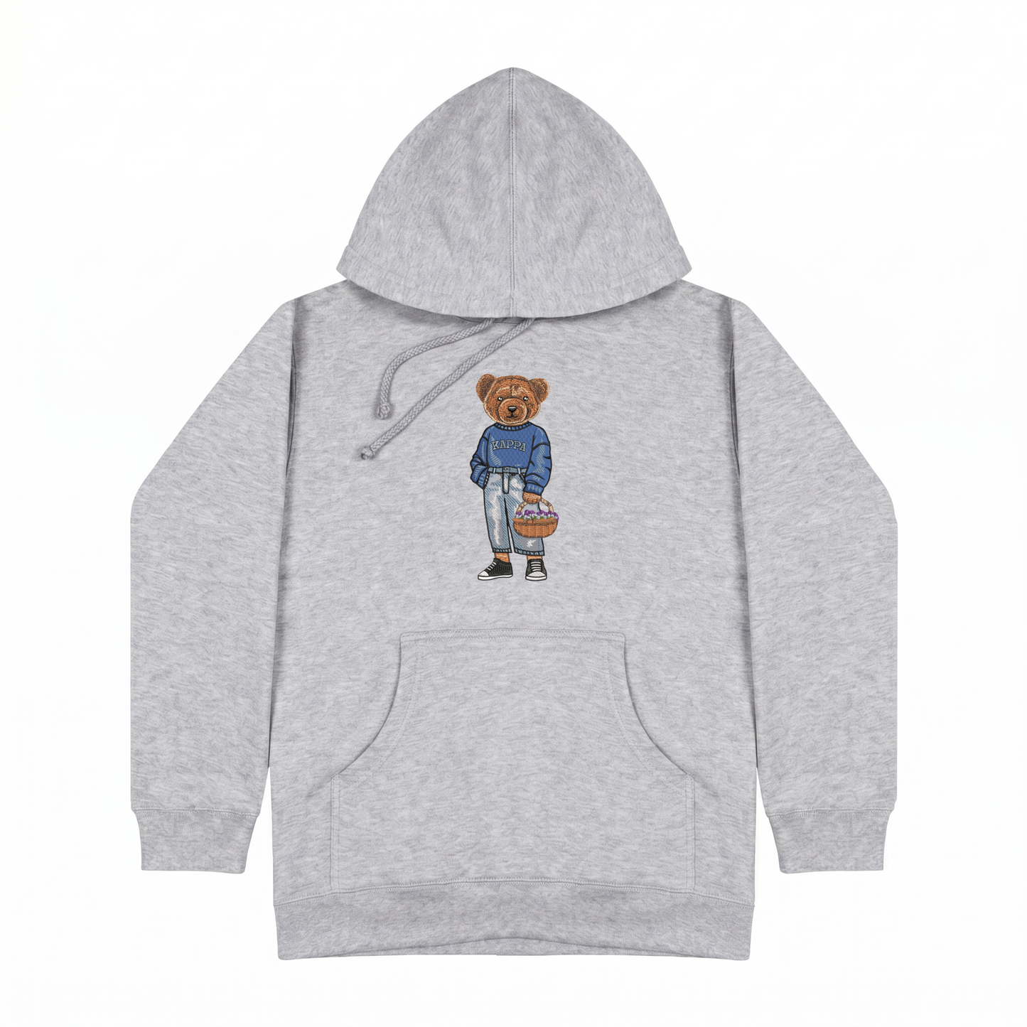 Kappa Kappa Gamma Flowers Embroidered Hoodie