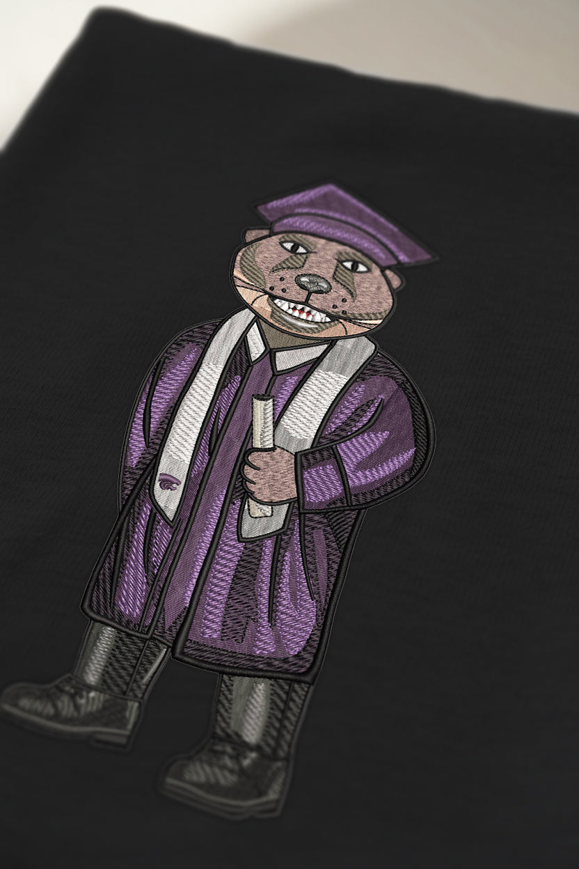 Kansas State Graduation Embroidered Crewneck