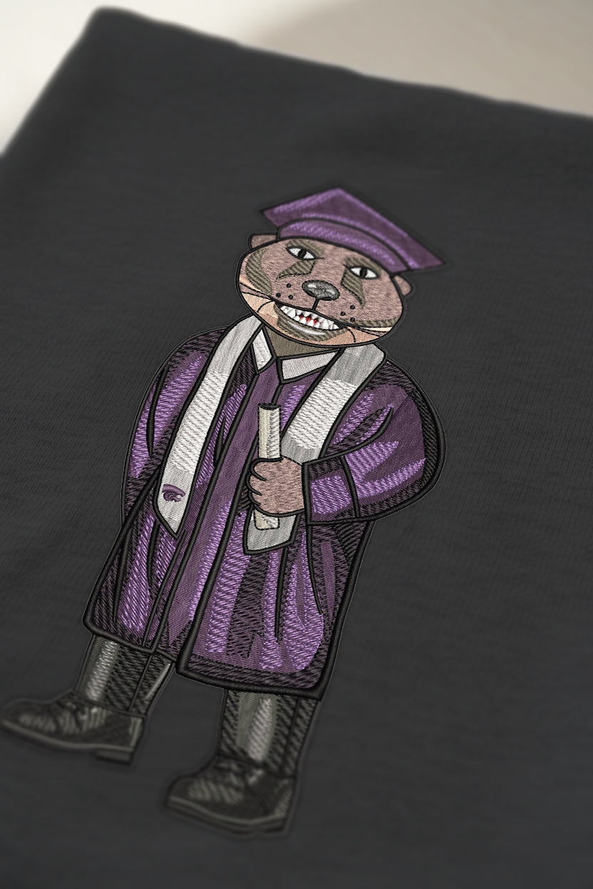 Kansas State Graduation Embroidered Hoodie