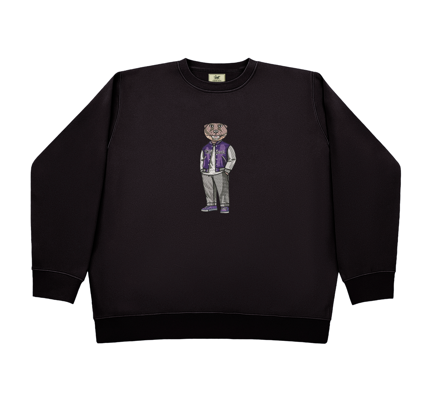 Kansas State Varsity Jacket Embroidered Crewneck