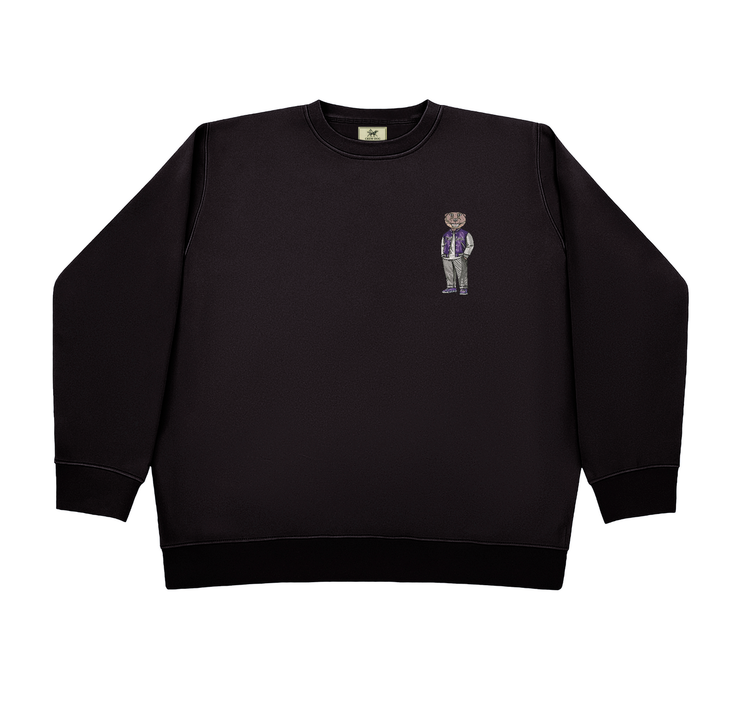 Kansas State Varsity Jacket Embroidered Crewneck