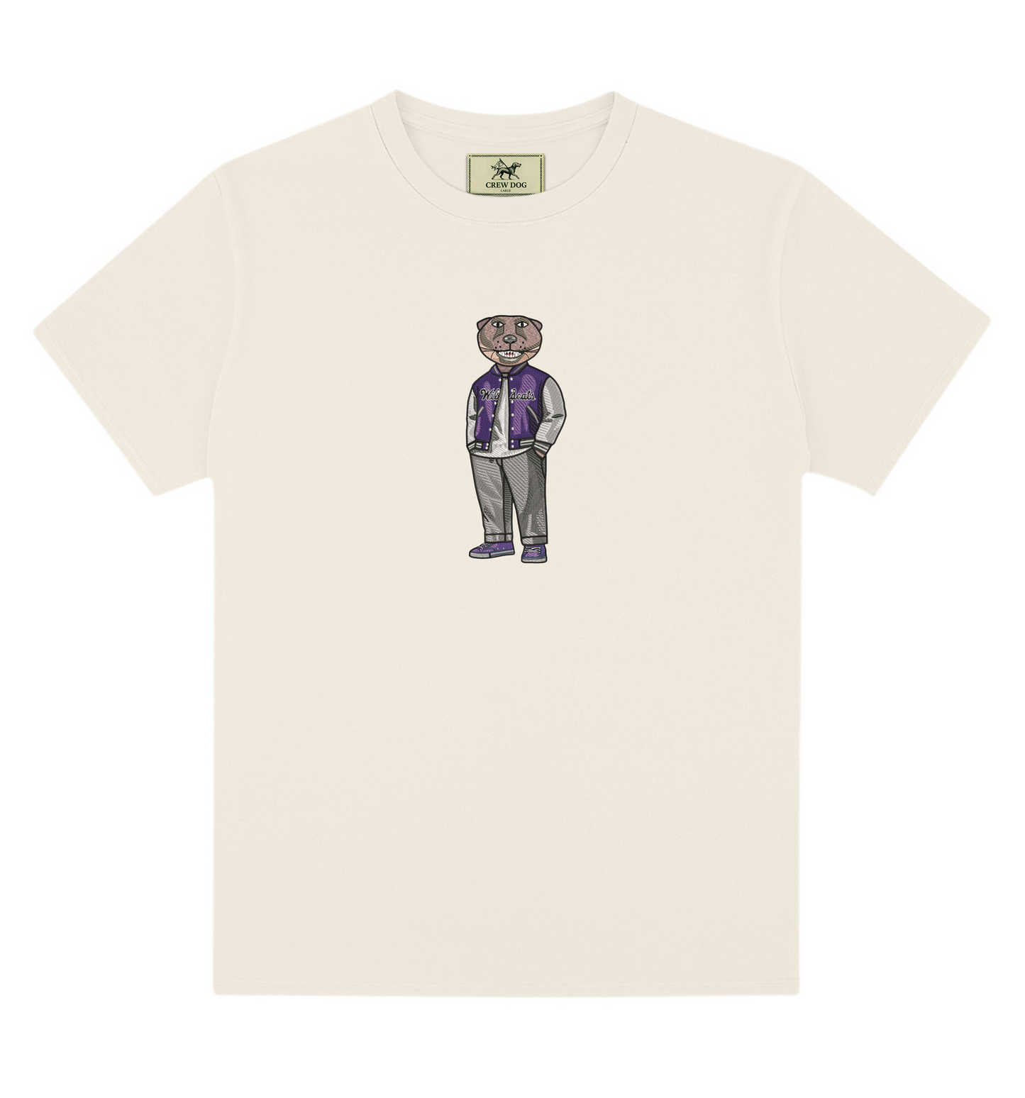 Kansas State Varsity Jacket Embroidered Tee