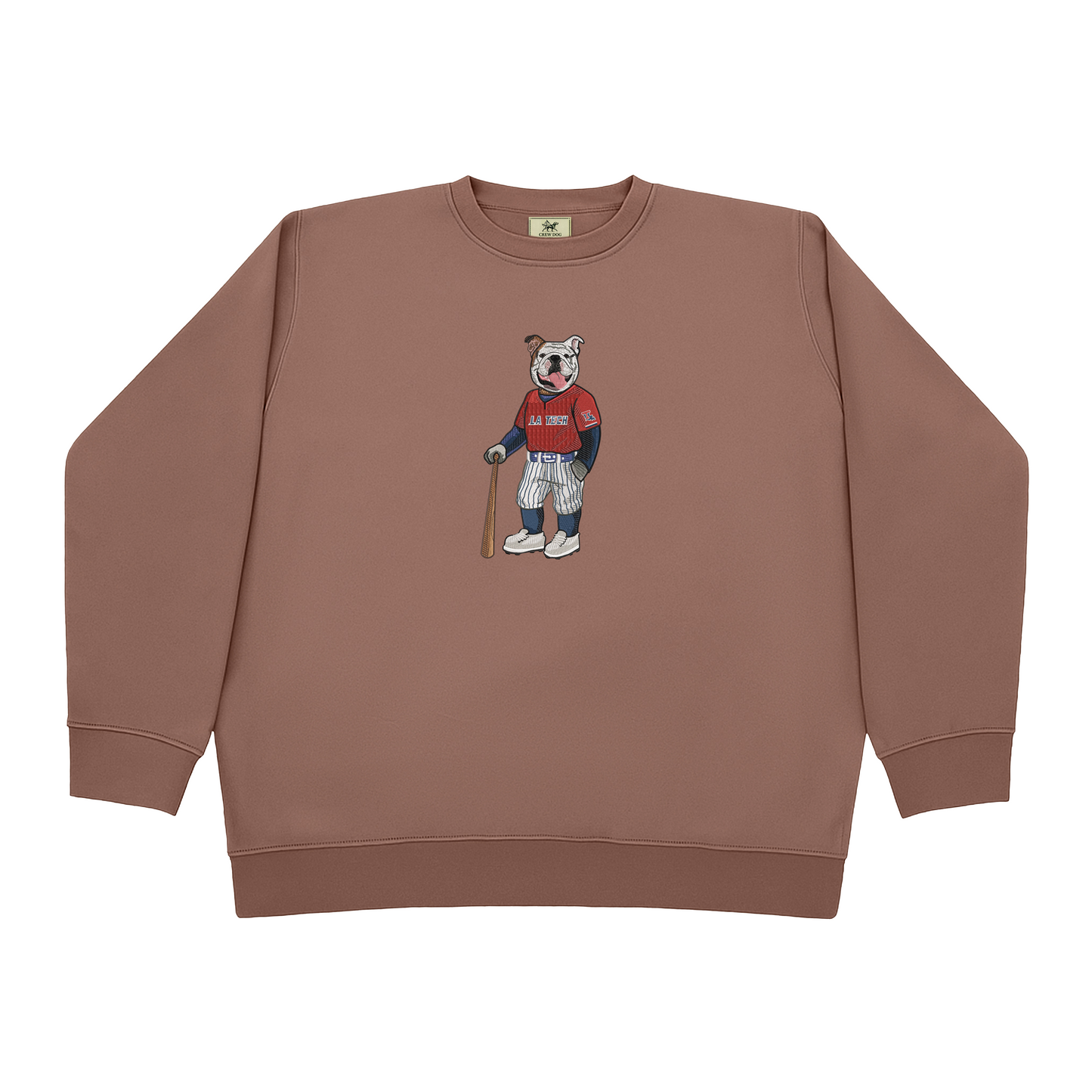 Louisiana Tech Baseball Embroidered Crewneck
