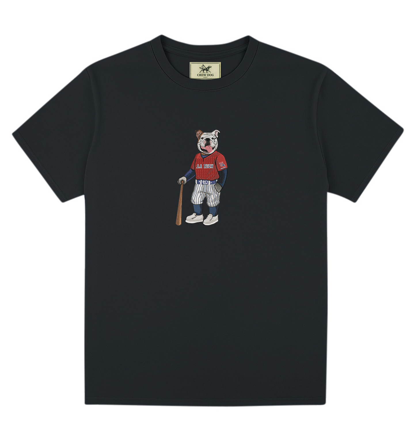 Louisiana Tech Baseball Embroidered Tee