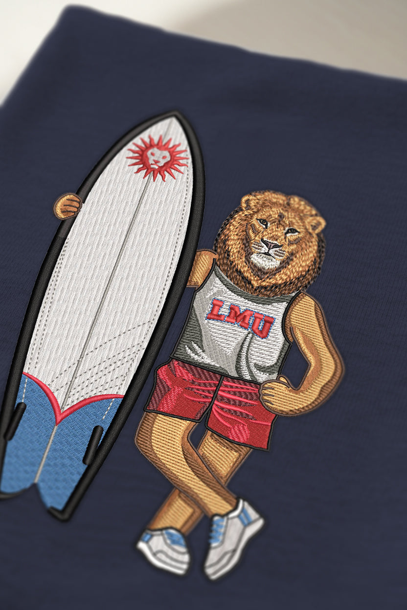 LMU Surfboard Embroidered Hoodie