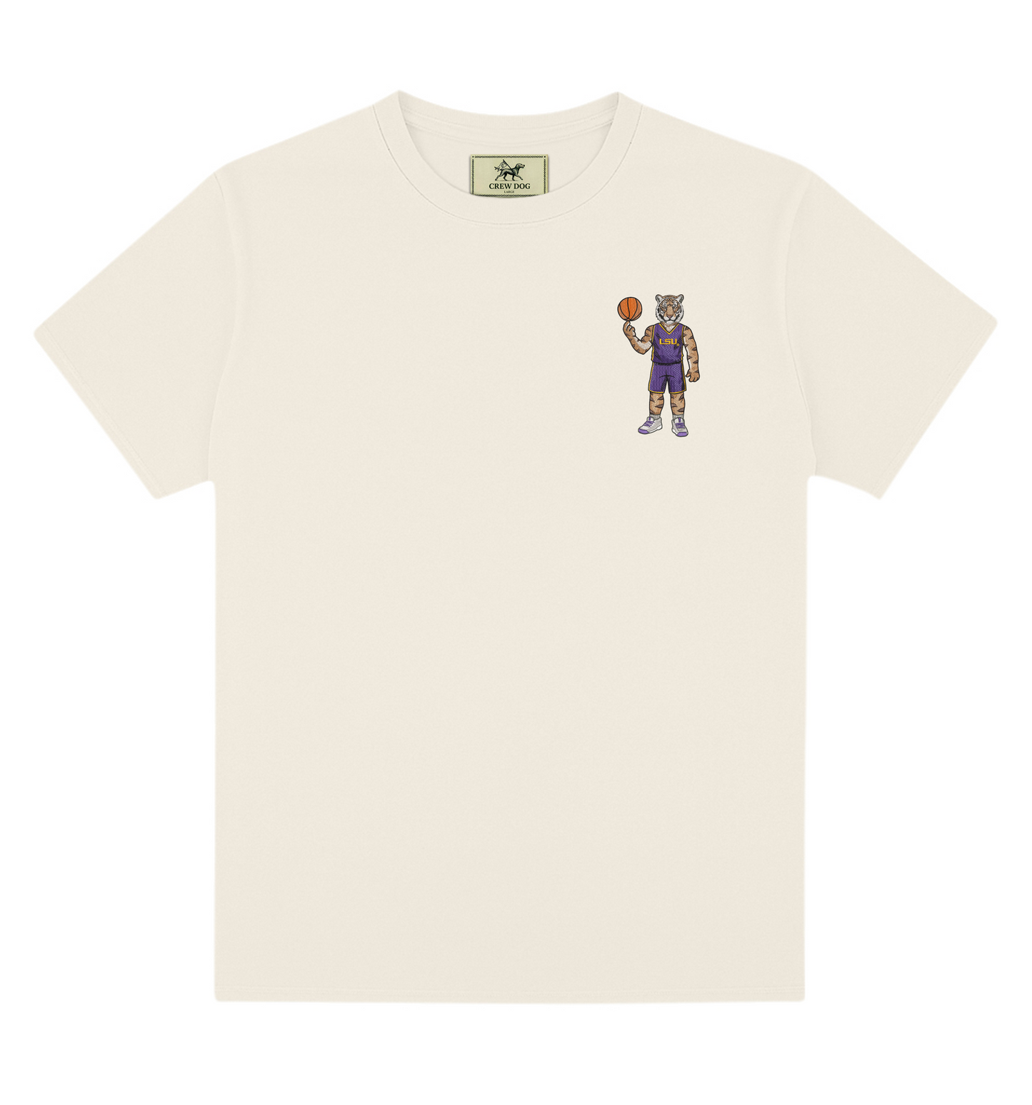 LSU Basketball Embroidered Tee