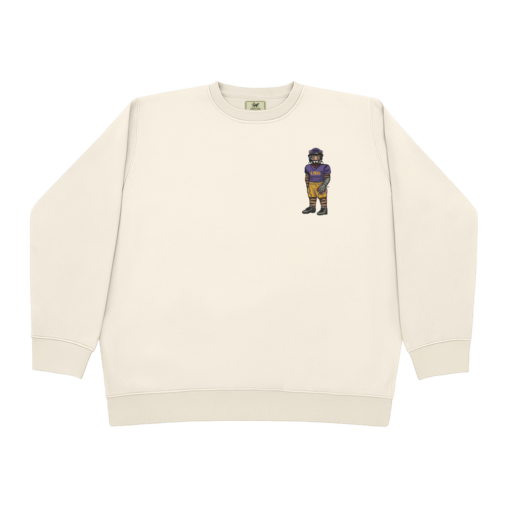 
                      
                        LSU Football Embroidered Crewneck
                      
                    