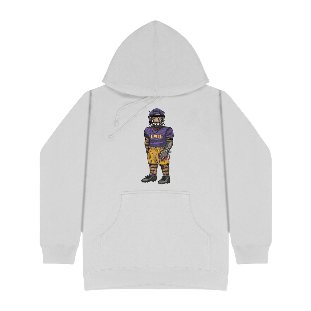 LSU Football Embroidered Hoodie