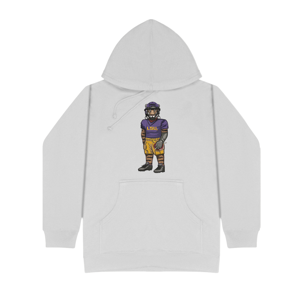 LSU Football Embroidered Hoodie