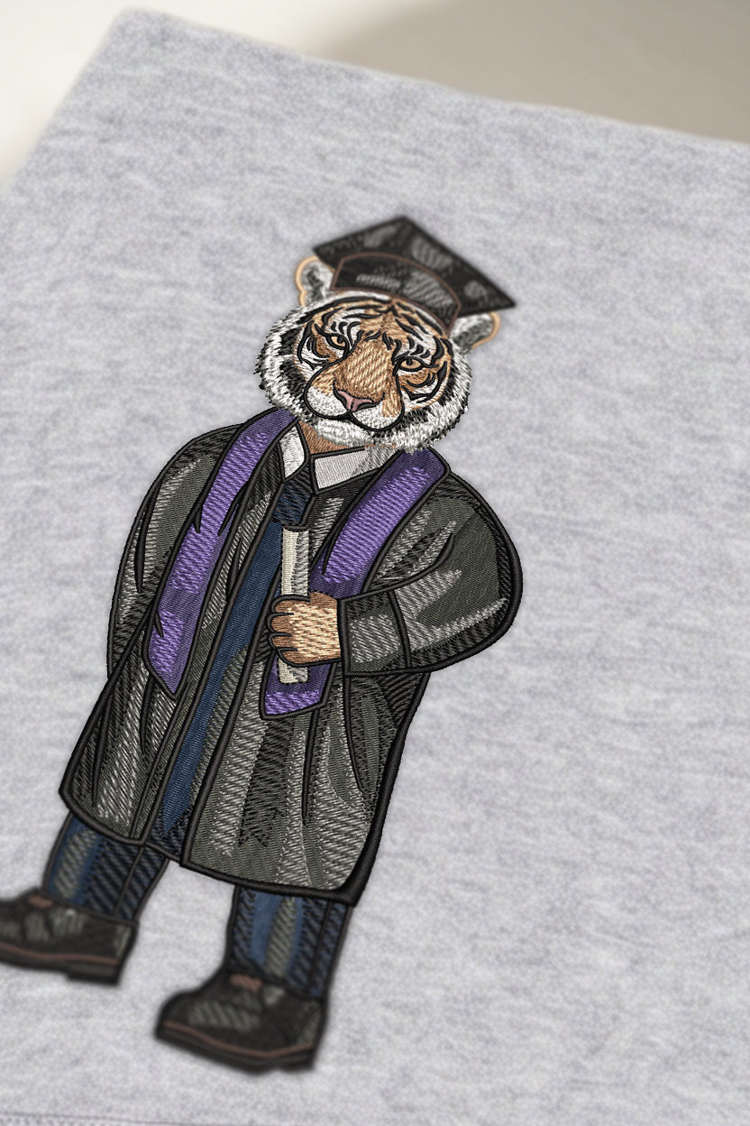 LSU Graduation Embroidered Hoodie
