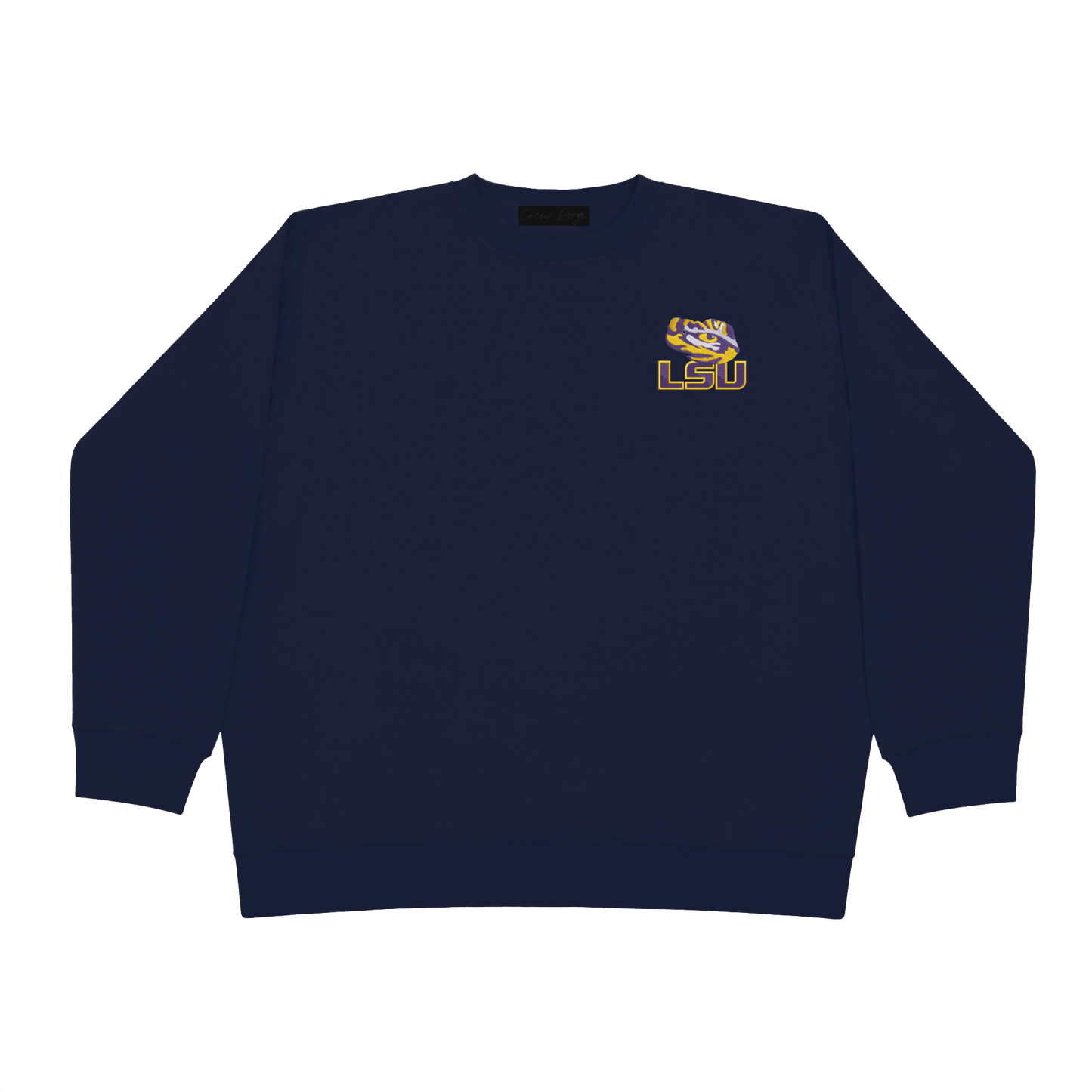 LSU Half Face Crewneck