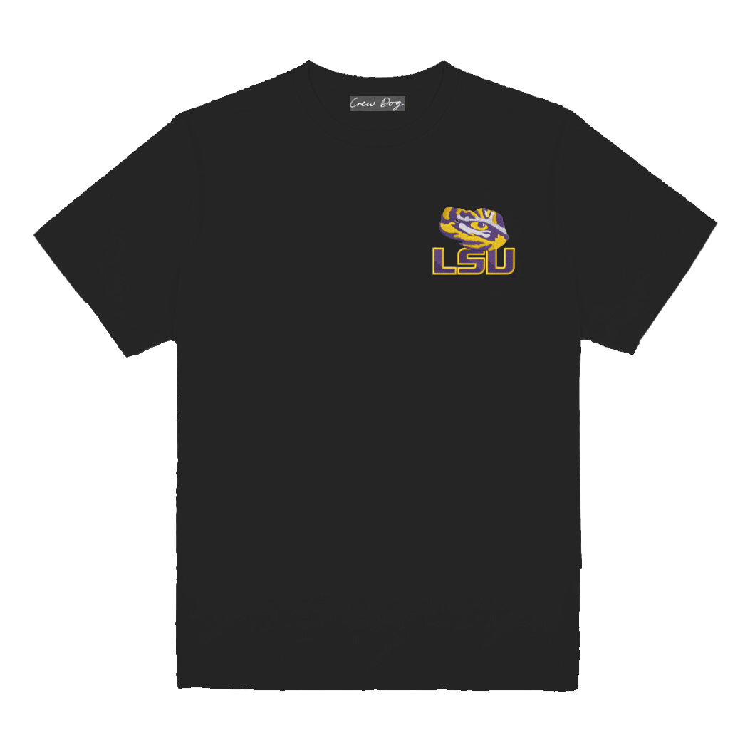 LSU Half Face Tee