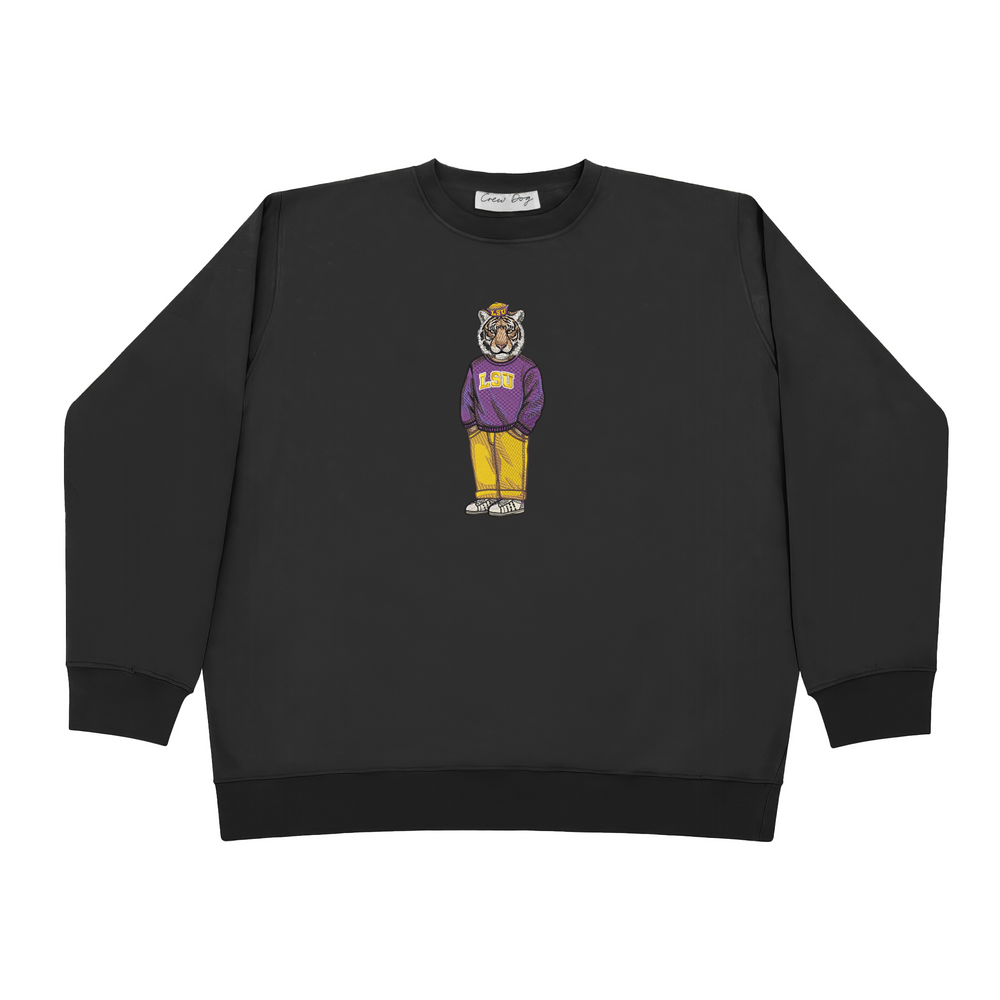 
                      
                        LSU Vault Hat Embroidered Crewneck
                      
                    
