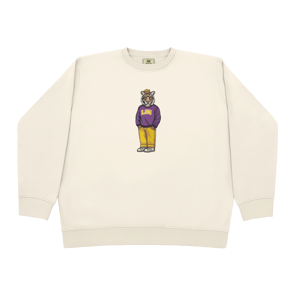 
                      
                        LSU Vault Hat Embroidered Crewneck
                      
                    