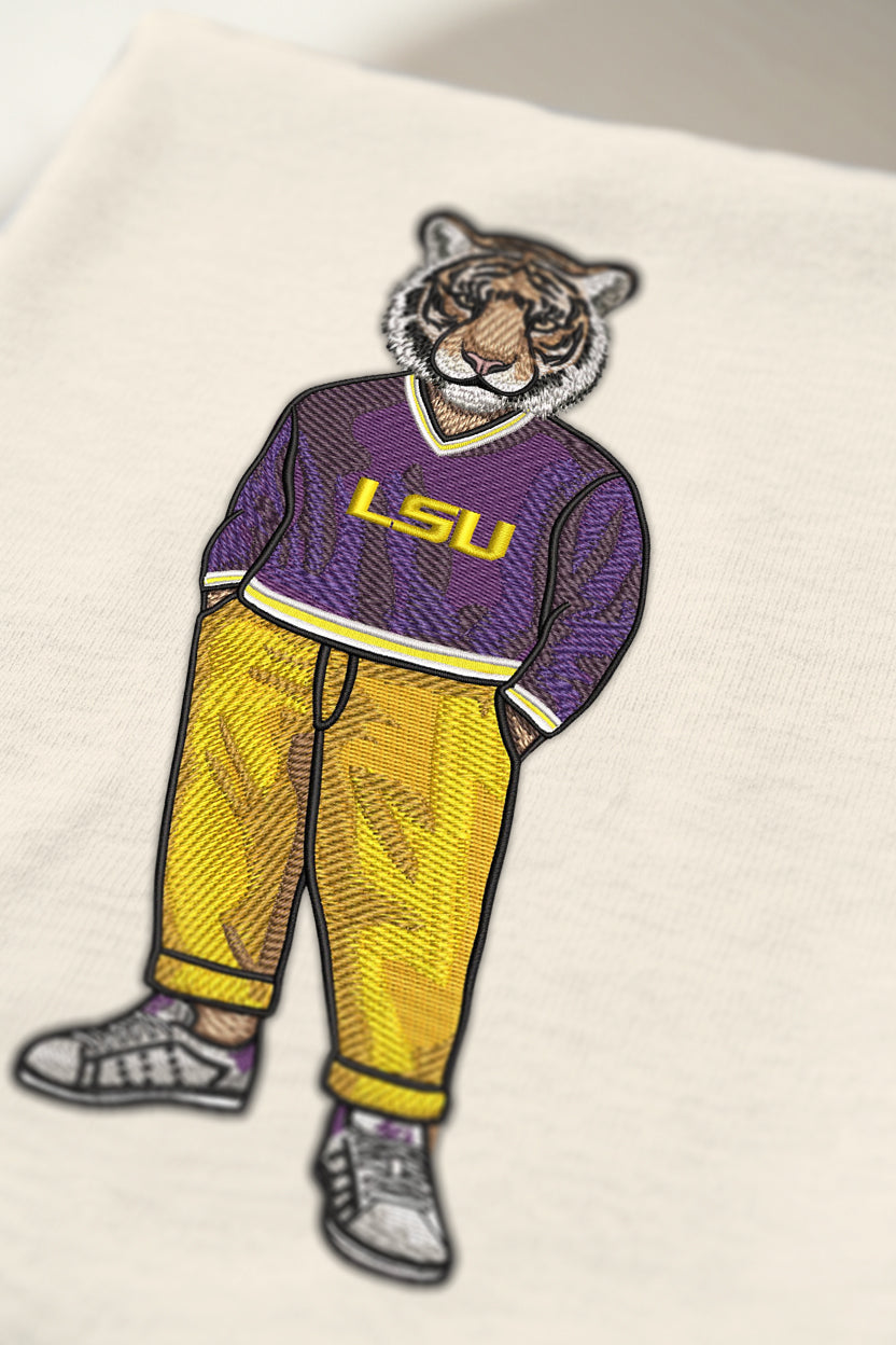 LSU Original Embroidered Tee