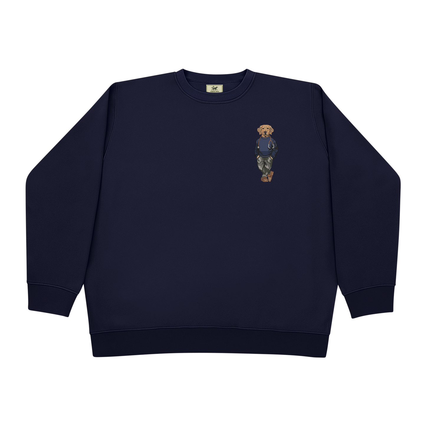 Labrador Doctor Embroidered Crewneck
