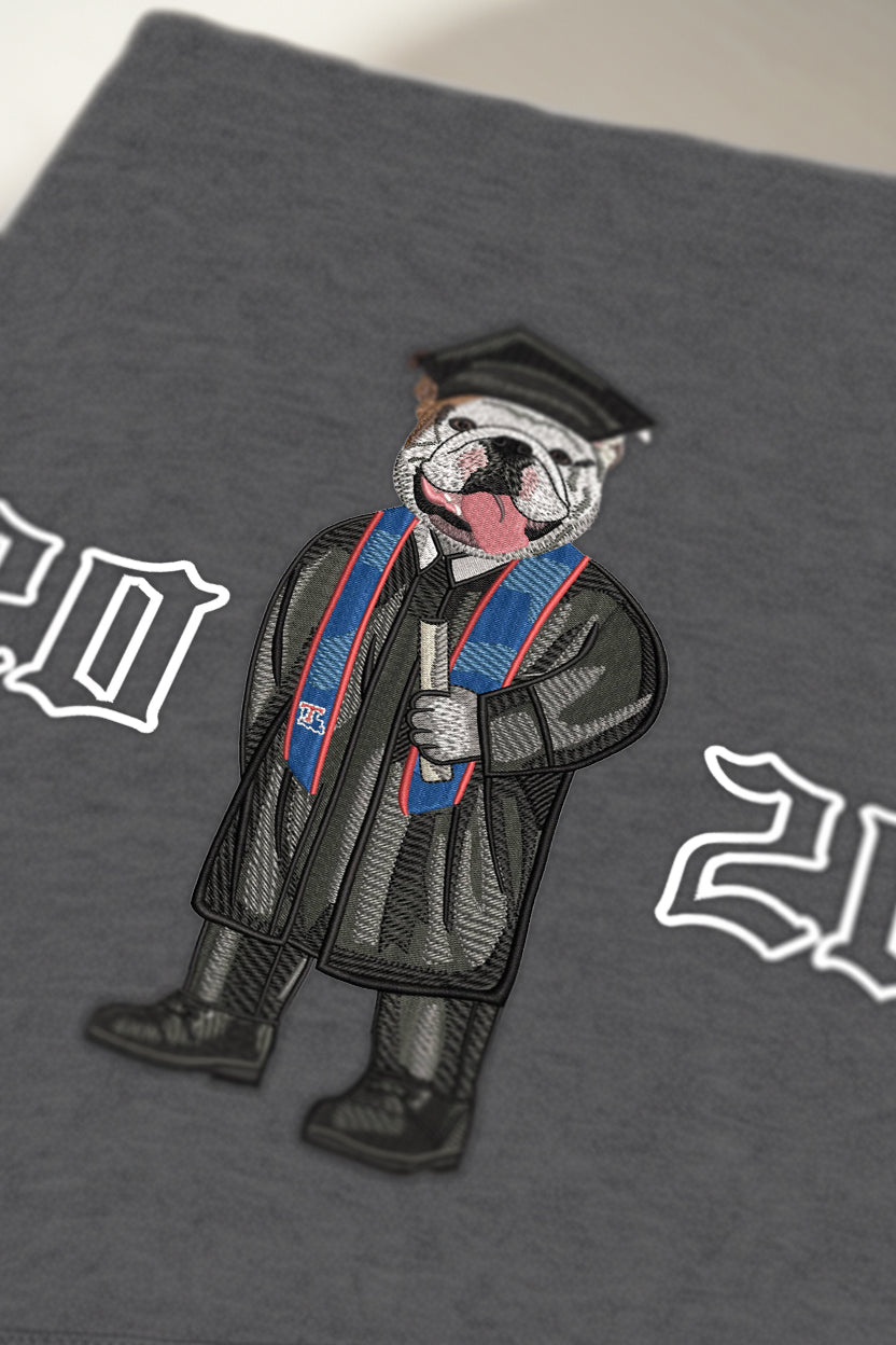 Louisiana Tech Graduation 2026 Embroidered Crewneck