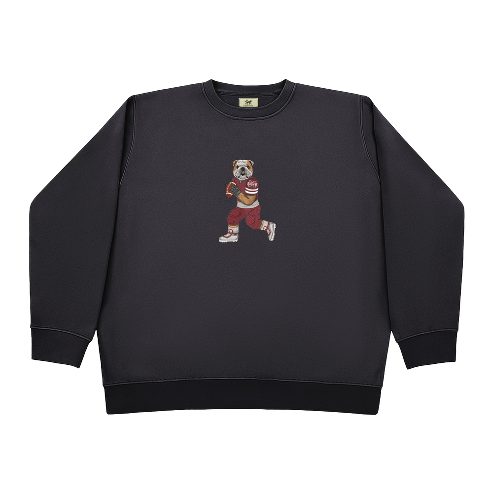 Mississippi State University Football Embroidered Crewneck