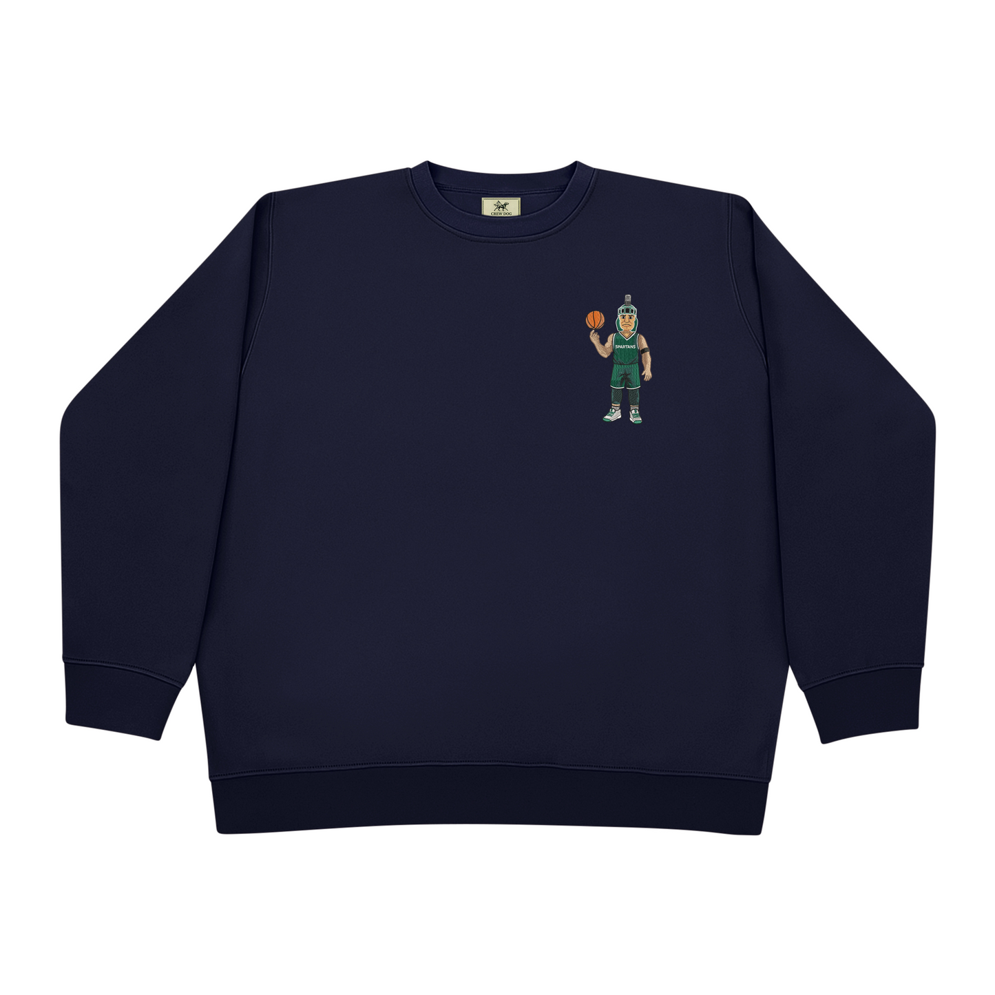 MSU Basketball Embroidered Crewneck