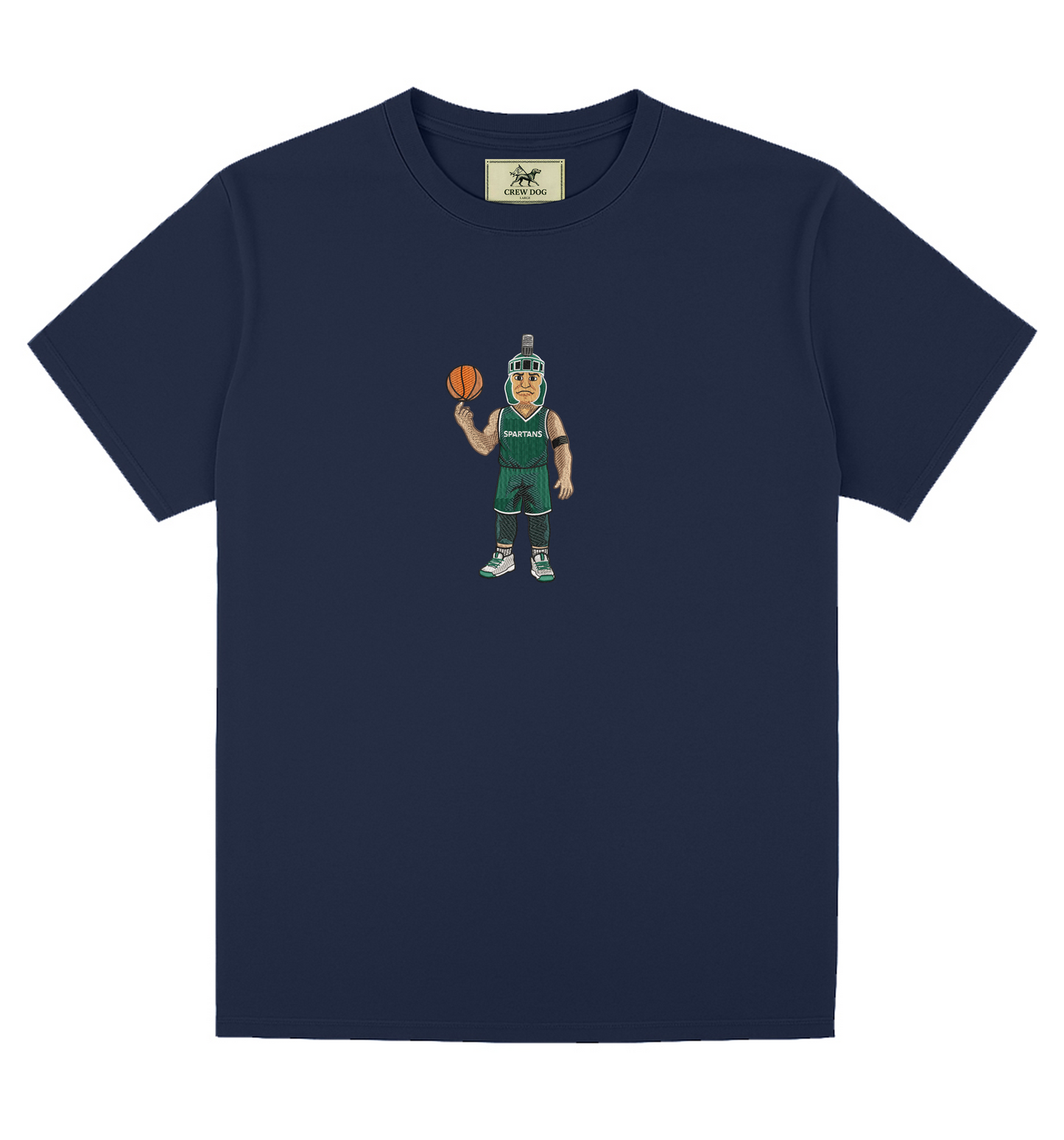 MSU Basketball Embroidered Tee
