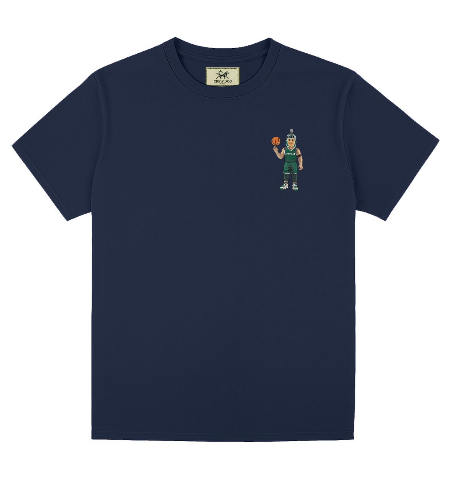 MSU Basketball Embroidered Tee