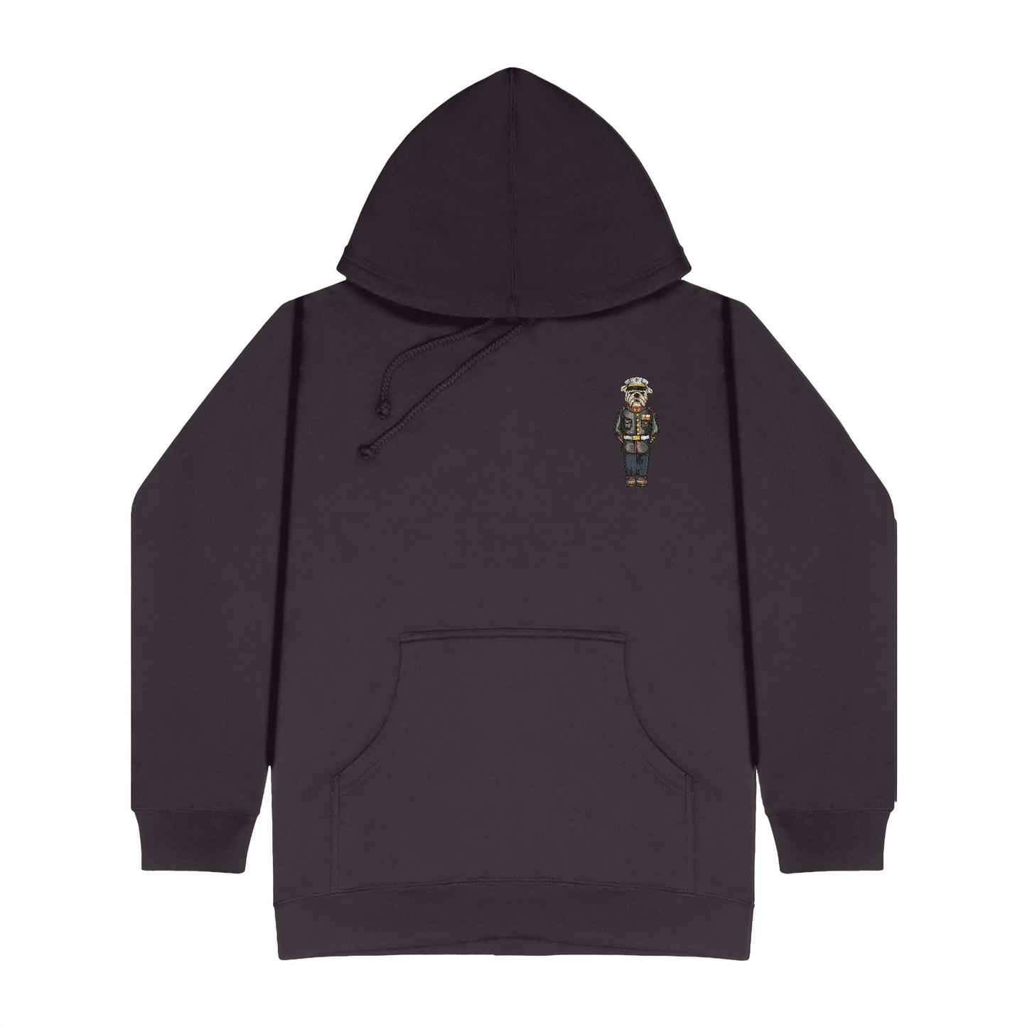 Marine Dress Blues Embroidered Hoodie