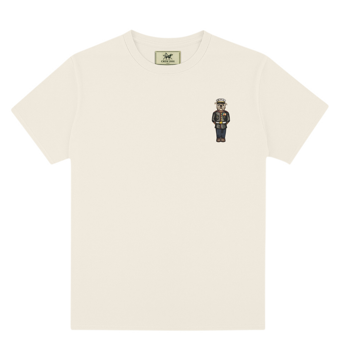 Marine Dress Blues Embroidered Tee