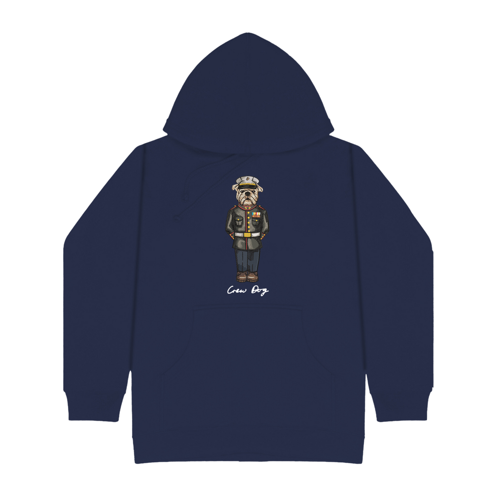 Marine Dress Blues Embroidered Hoodie