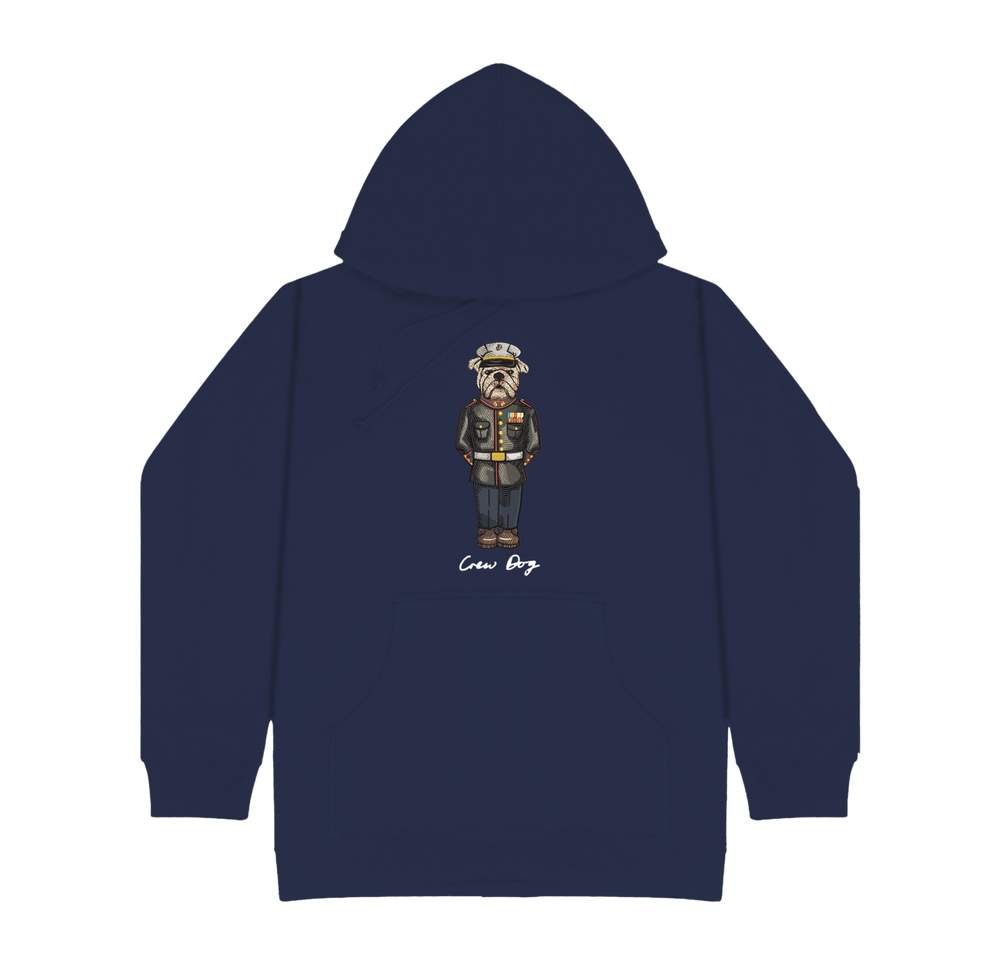 Marine Dress Blues Embroidered Hoodie