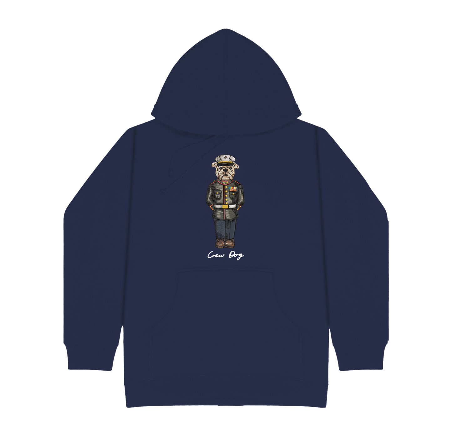 Marine Dress Blues Embroidered Hoodie