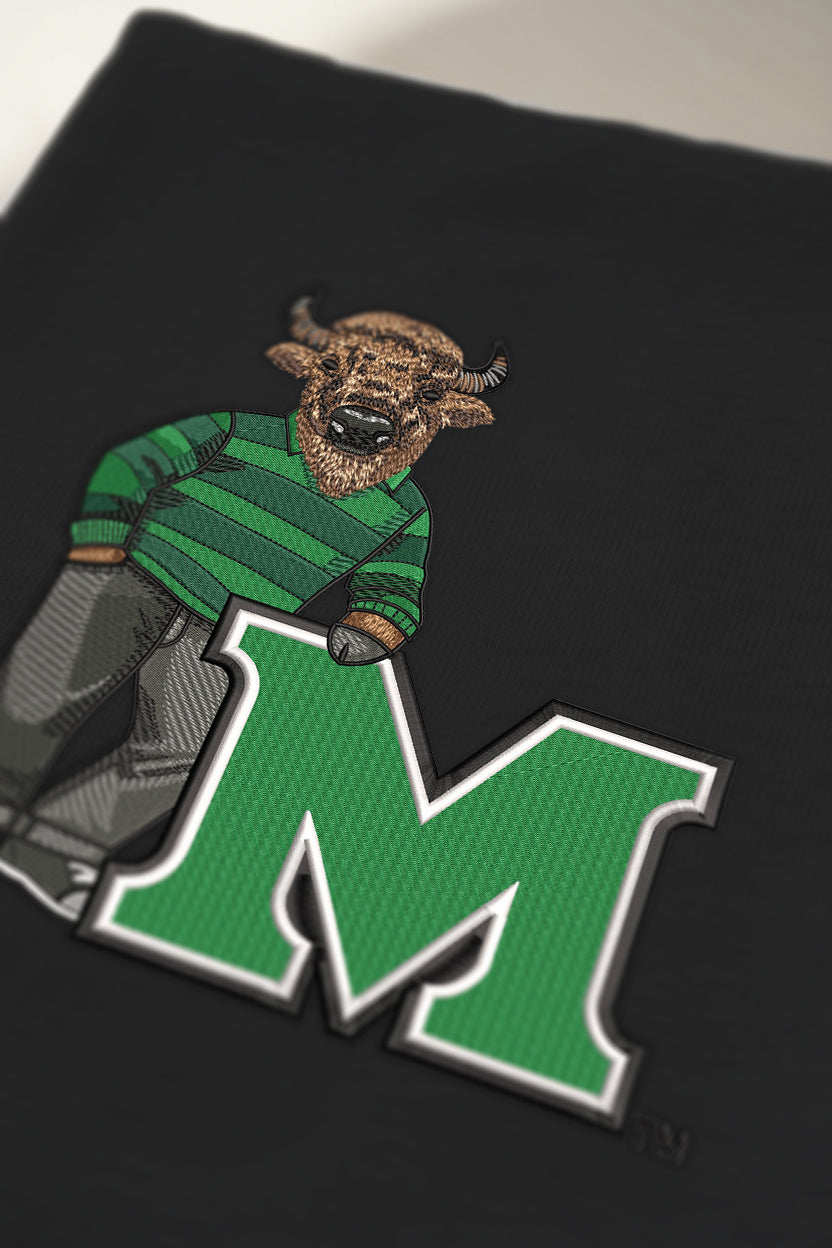 Marshall Letter Embroidered Crewneck