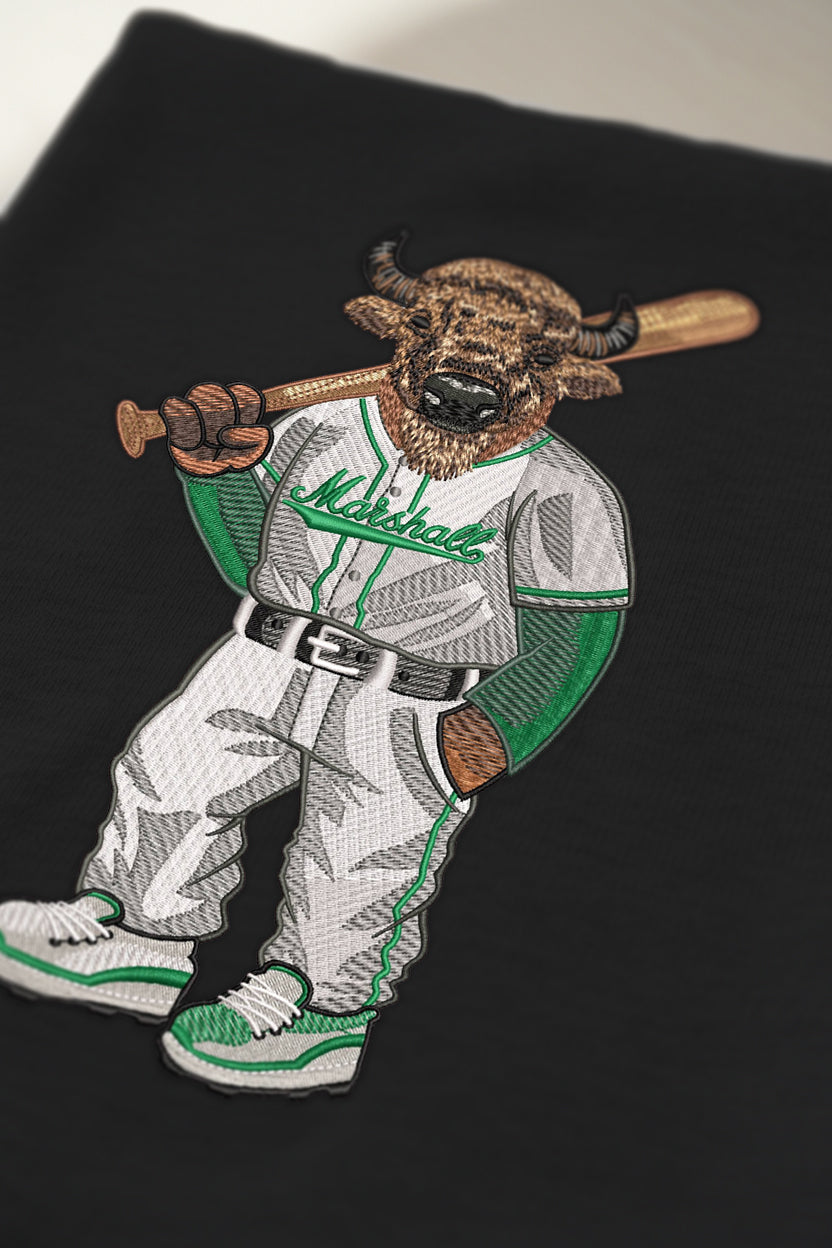 Marshall Baseball Embroidered Tee