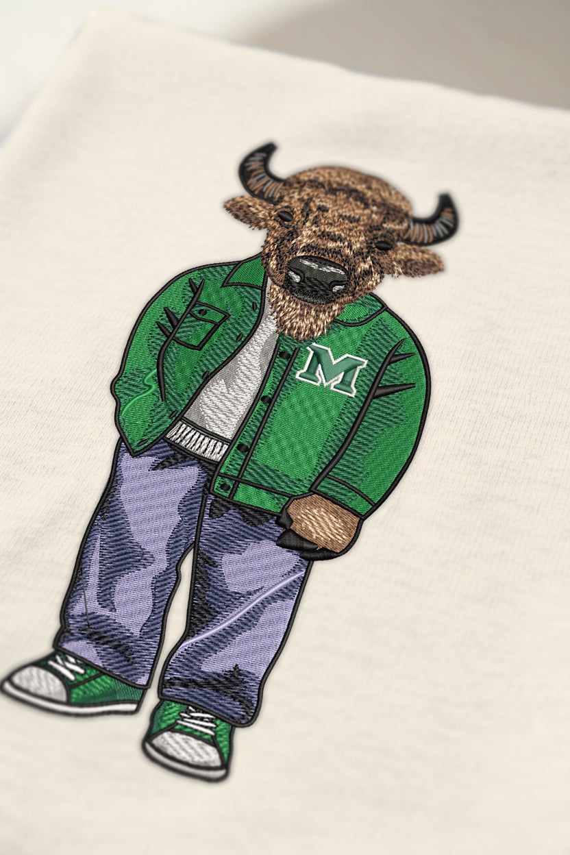 Marshall University Original Embroidered Crewneck