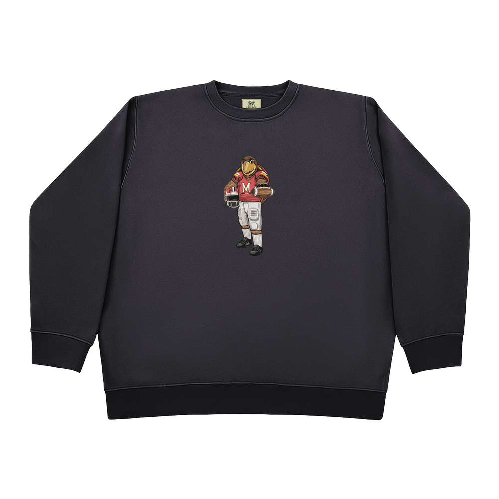 Maryland University Football Embroidered Crewneck
