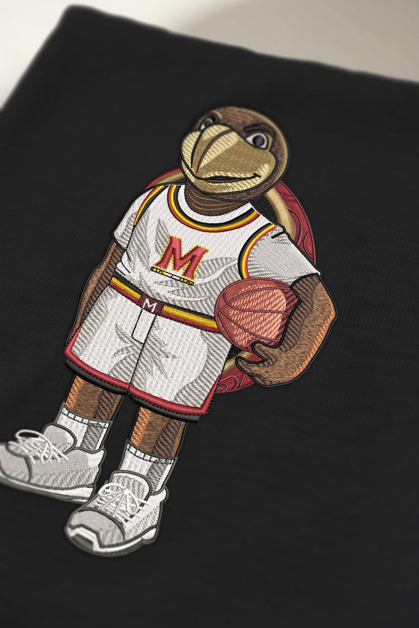 Maryland Basketball Embroidered Crewneck