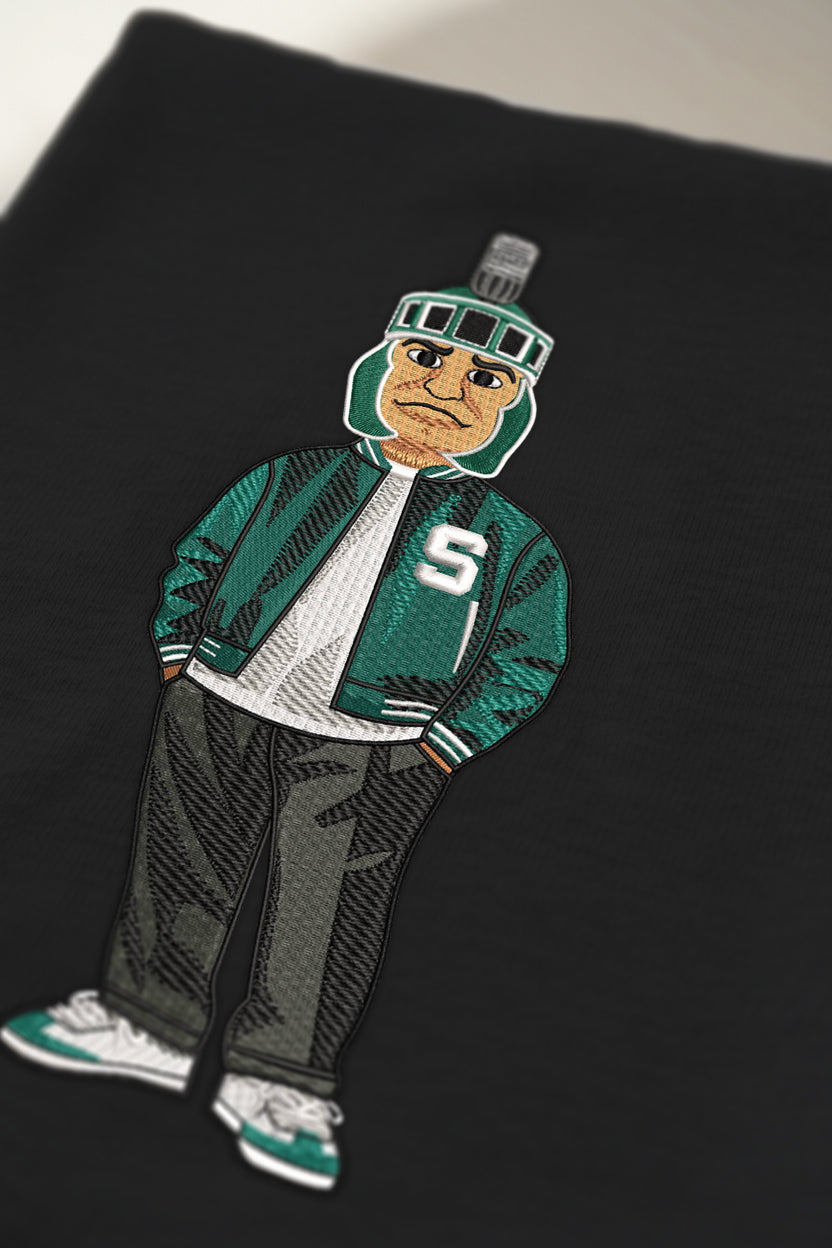 Michigan State Varsity Embroidered Crewneck