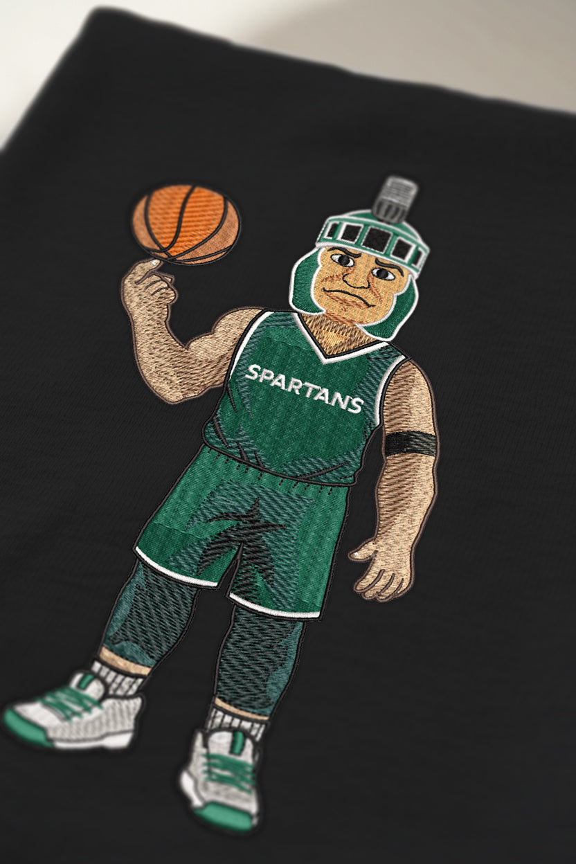 MSU Basketball Embroidered Crewneck