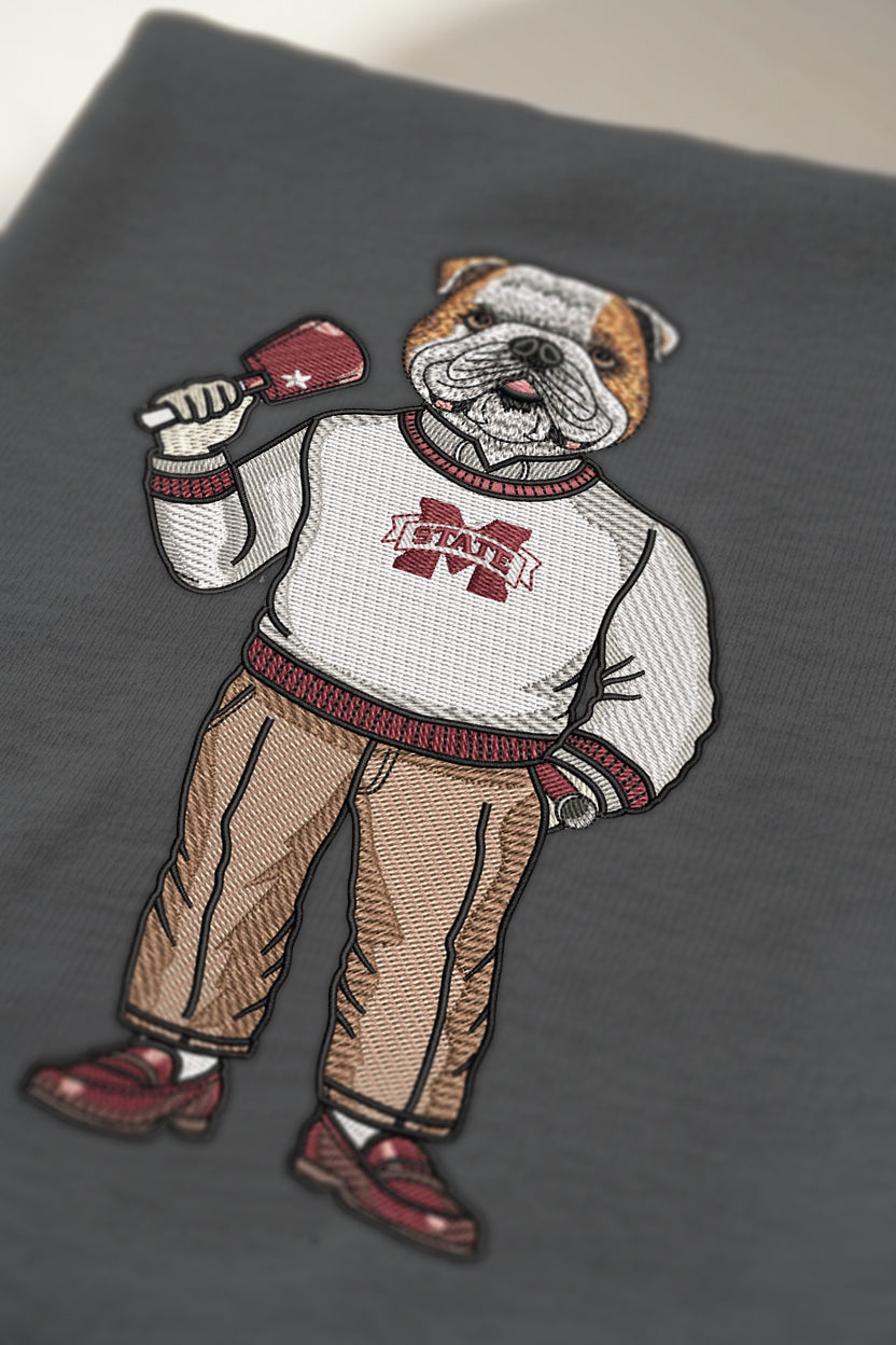 Mississippi State University Original Embroidered Crewneck
